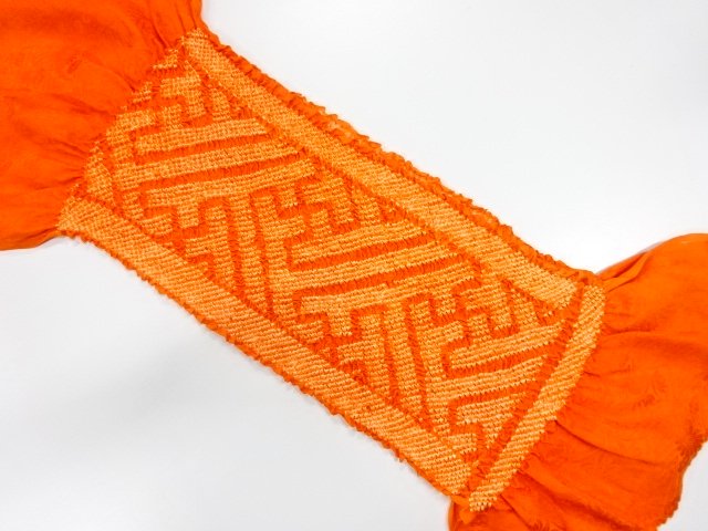 JAPANESE KIMONO / OBIAGE / SILK / SHIBORI
